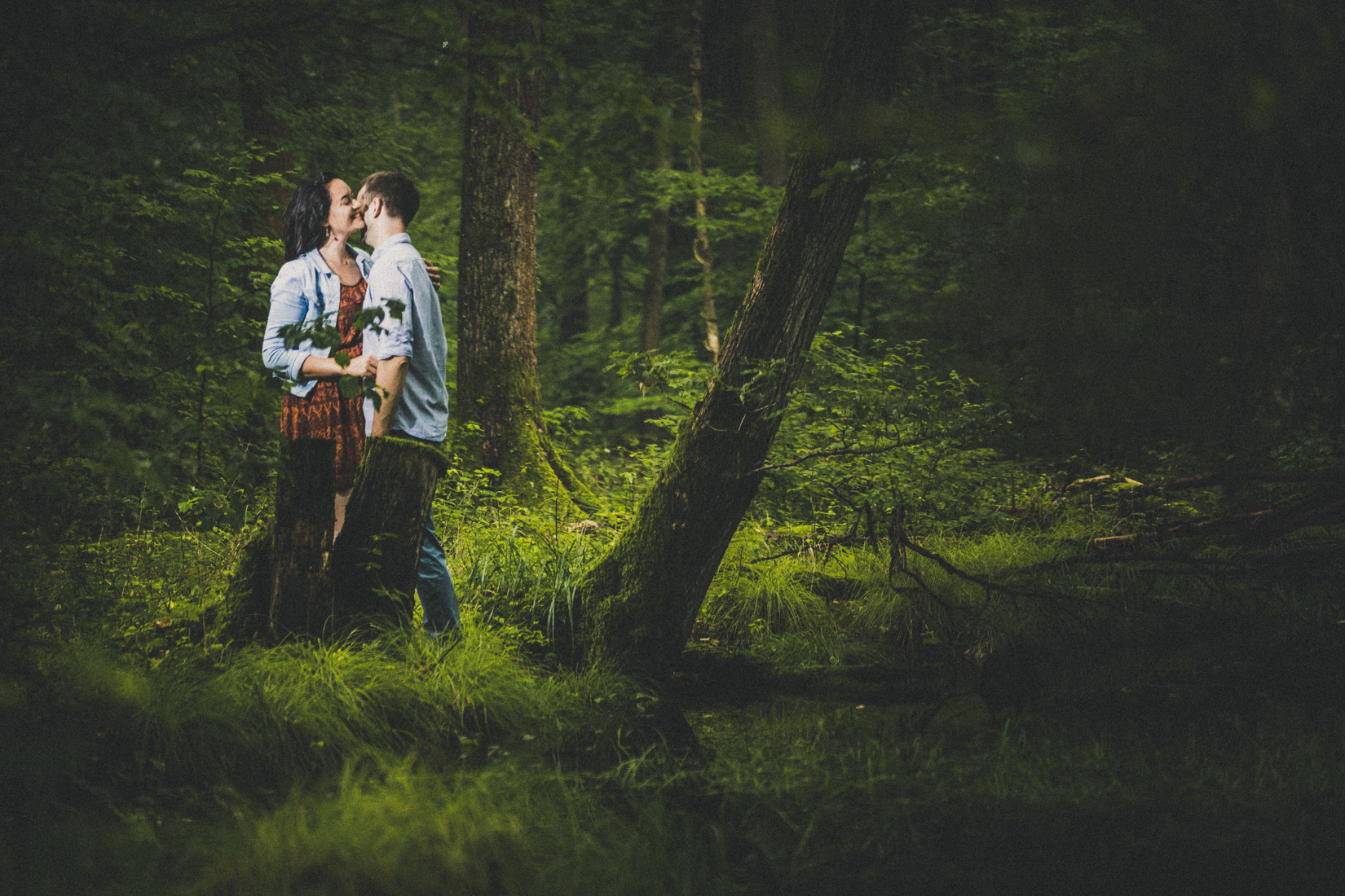 15. August 2017 * Kathleen & Julian * Paarshooting im Regen * Bergwerkswald * Paarfotograf Gießen, Frankfurt, Deutschland