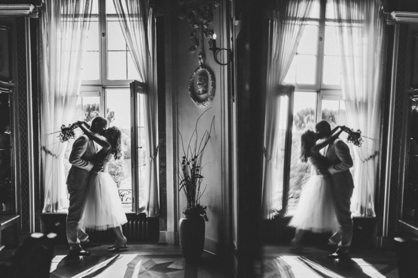 hochzeitspaar-portraet im bolongaropalast, standesamt hoechst - hochzeitsfotograf frankfurt