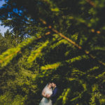 hochzeitsfotograf hoherodskopf - brautpaar-portraet bei der vulkanhuette