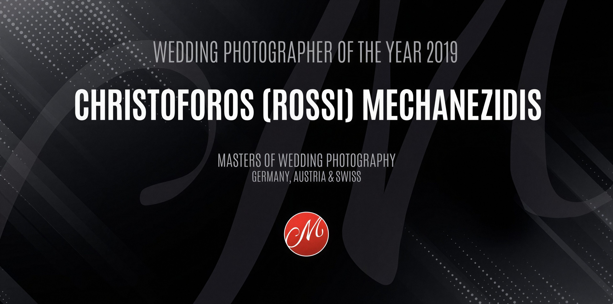 Auszeichnung für Rossi als Hochzeitsfotograf des Jahres 2019 bei den Masters of Wedding Photography - Hochzeitsfotograf Gießen
